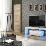 Floe Tv Unit 130cm With Led Lights | White