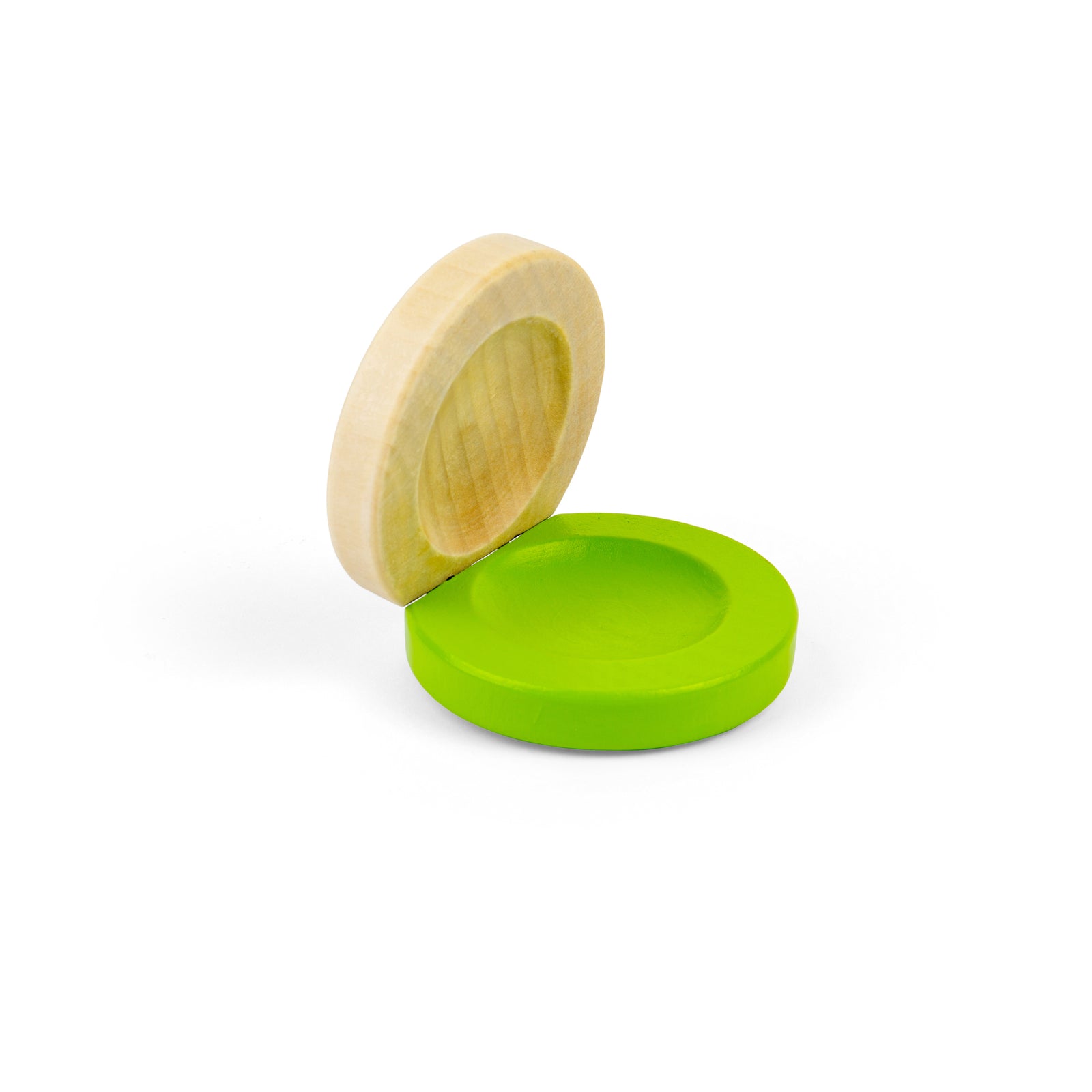 Wooden Castanets One Pair | Green
