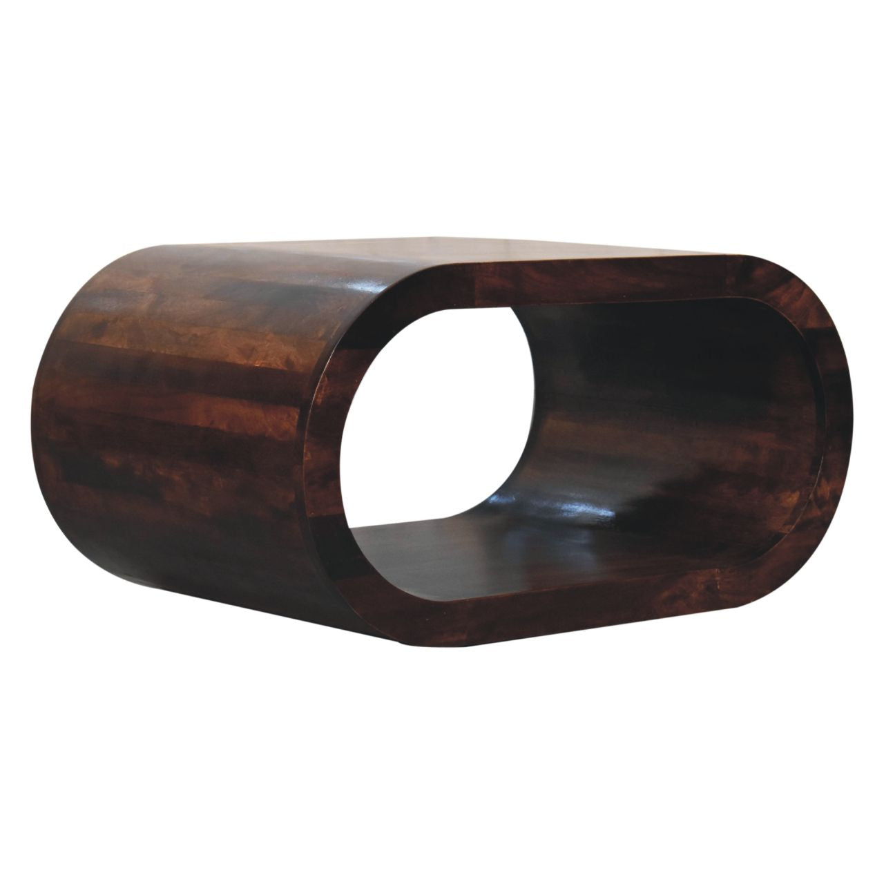Amaya Solid Wood Coffee Table In Chocolate Brown Finish