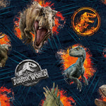 Jurassic World Gift Wrap, 4 Sheet 4 Tag, Bundle Official Product