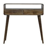 Artisan Furniture Curved Grey-wash Console Table