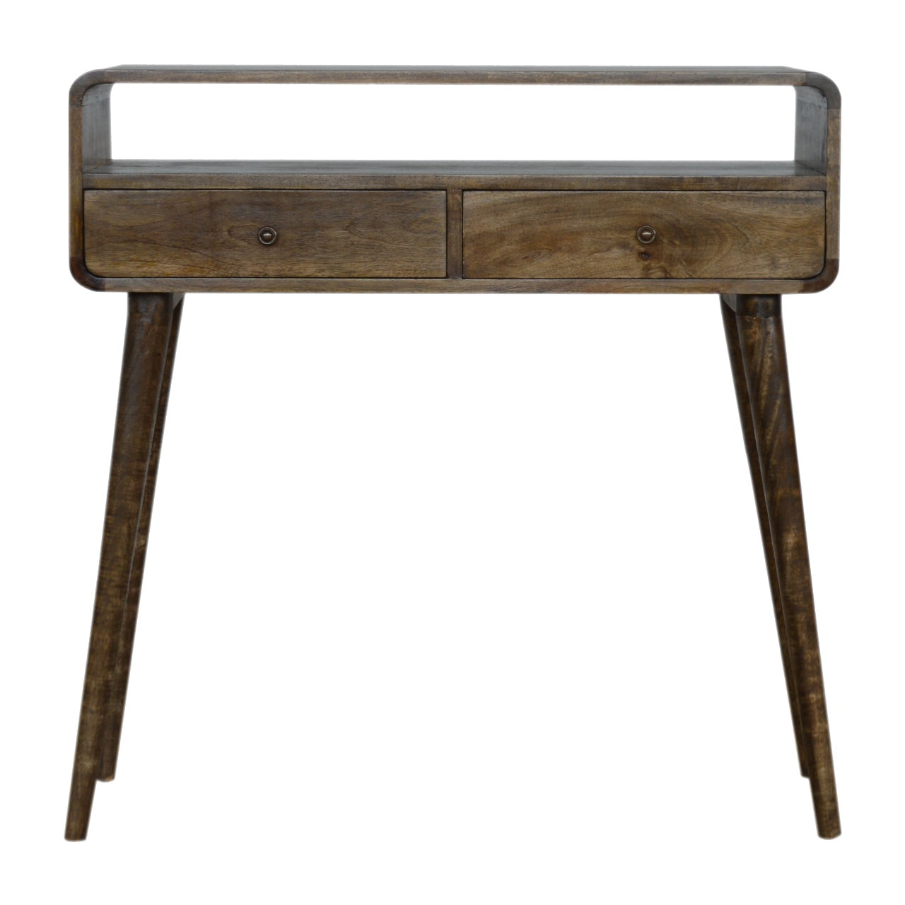 Artisan Furniture Curved Grey-wash Console Table