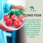 Compostable Cling Film Without The Plastic - Recycled Packaging - 30cm X 30m | Set of 1 | Clear