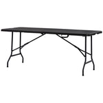 Outdoor Dining Table For 6, Folding Garden Dining Table
