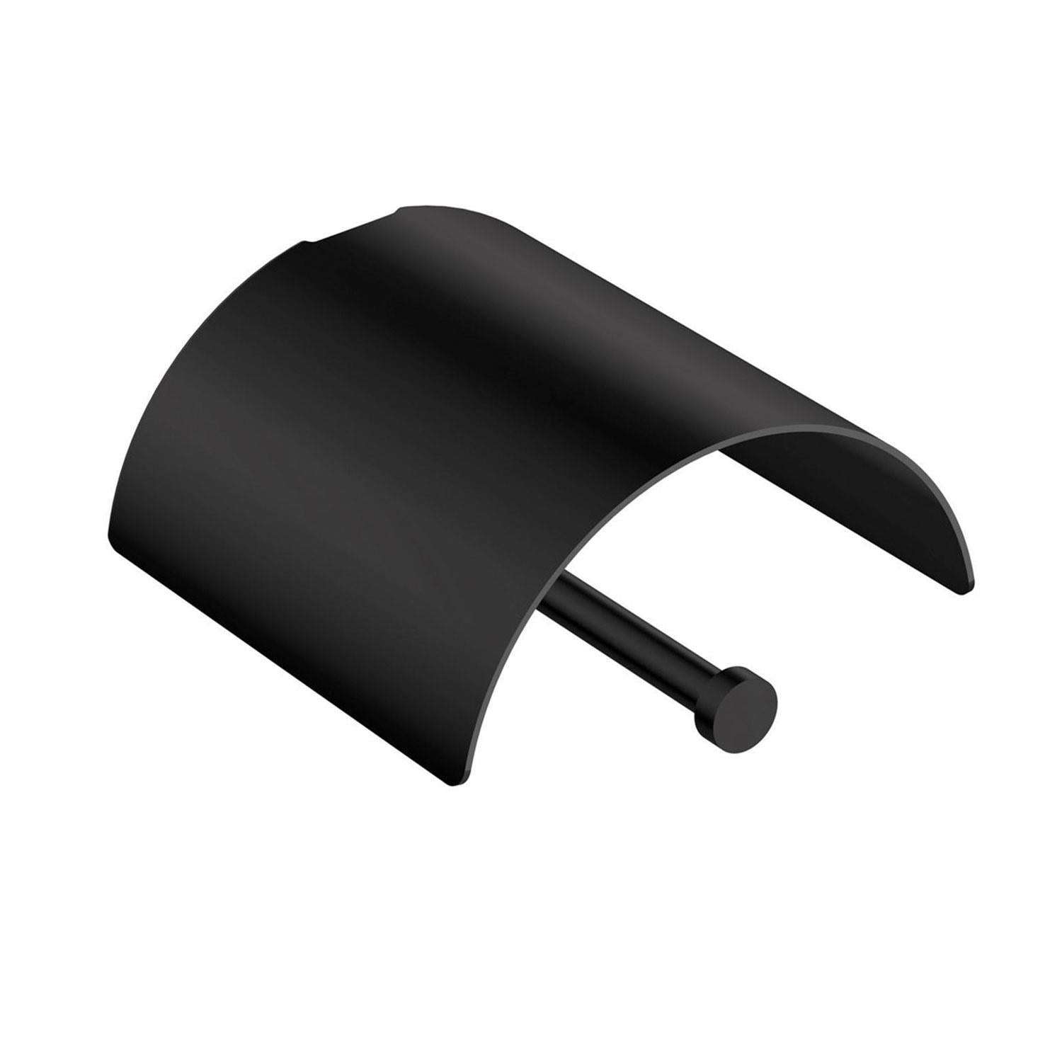 Paper Holder With Cover Matt Black Logic