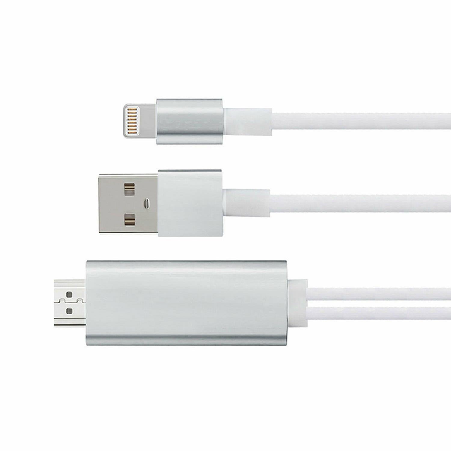 Full Hd Support Hdmi Connector Cable For Phone/pad | Silver