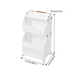 Rolling Laundry Hamper Cart | Small | White