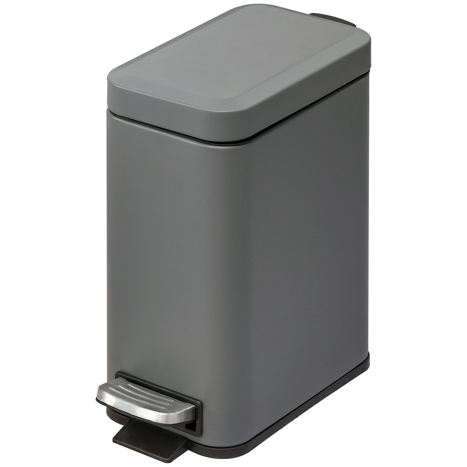 5l Steel Waste Trash Can Pedal Rubbish Garbage Storage | One Size