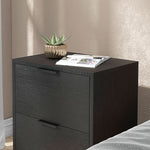 Bedside Tables Set Of 2 With 2 Drawers For Bedroom | Set of 2 | Black
