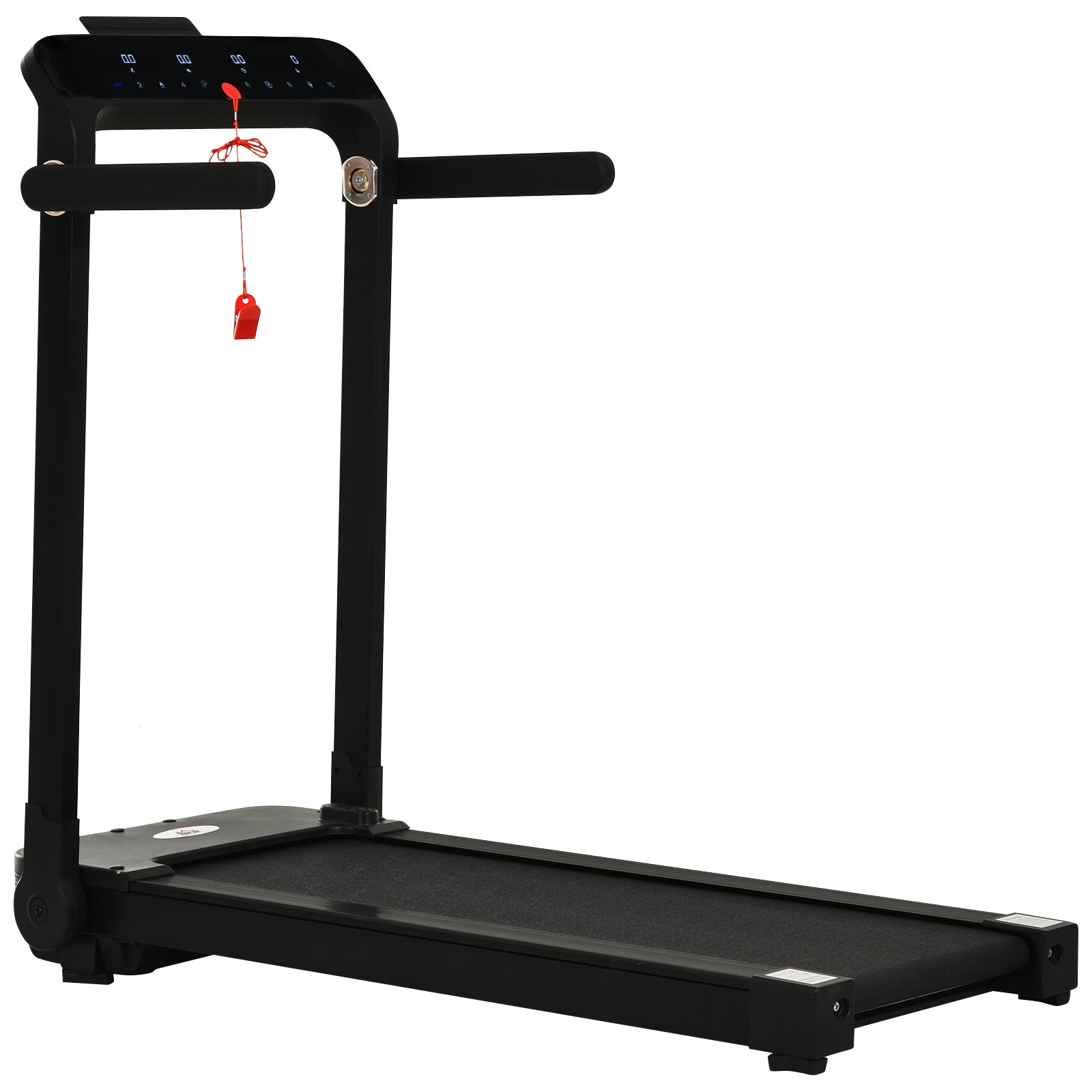 1.85hp Foldable Electric Treadmill Fitness Safety Lock Led
