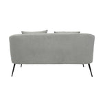 Breeins Modern Chenille 2-seater Sofa With 2 Scatter Cushions