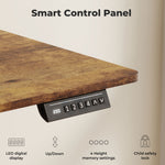 Electric Standing Desk Height Adjustable With Memory Control | Brown
