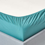 Egyptian Cotton Fitted Sheet 200 Tc | Single | Teal
