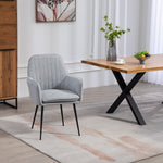 Set Of 2 Carrara Fabric Dining Chairs