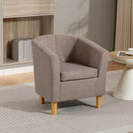 Millie Fabric Accent Chair | Brown
