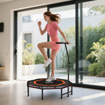 Foldable Trampoline W/ Adjust Handle, Max Load 150 Kg | Orange
