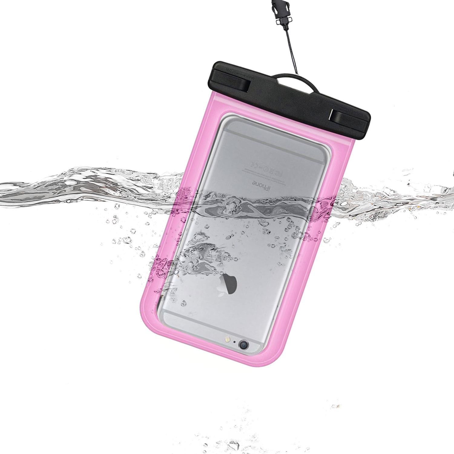 Waterproof Phone Pouch Dry Bag Compatible With Up To 5.5inch Screen | Pink