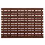 Non-slip Pvc Duckboard Shower Mat  - 61cm X 43cm | Brown