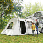 Outsunny 3-4 Man Tunnel Tent, 3000mm Waterproof, Porch