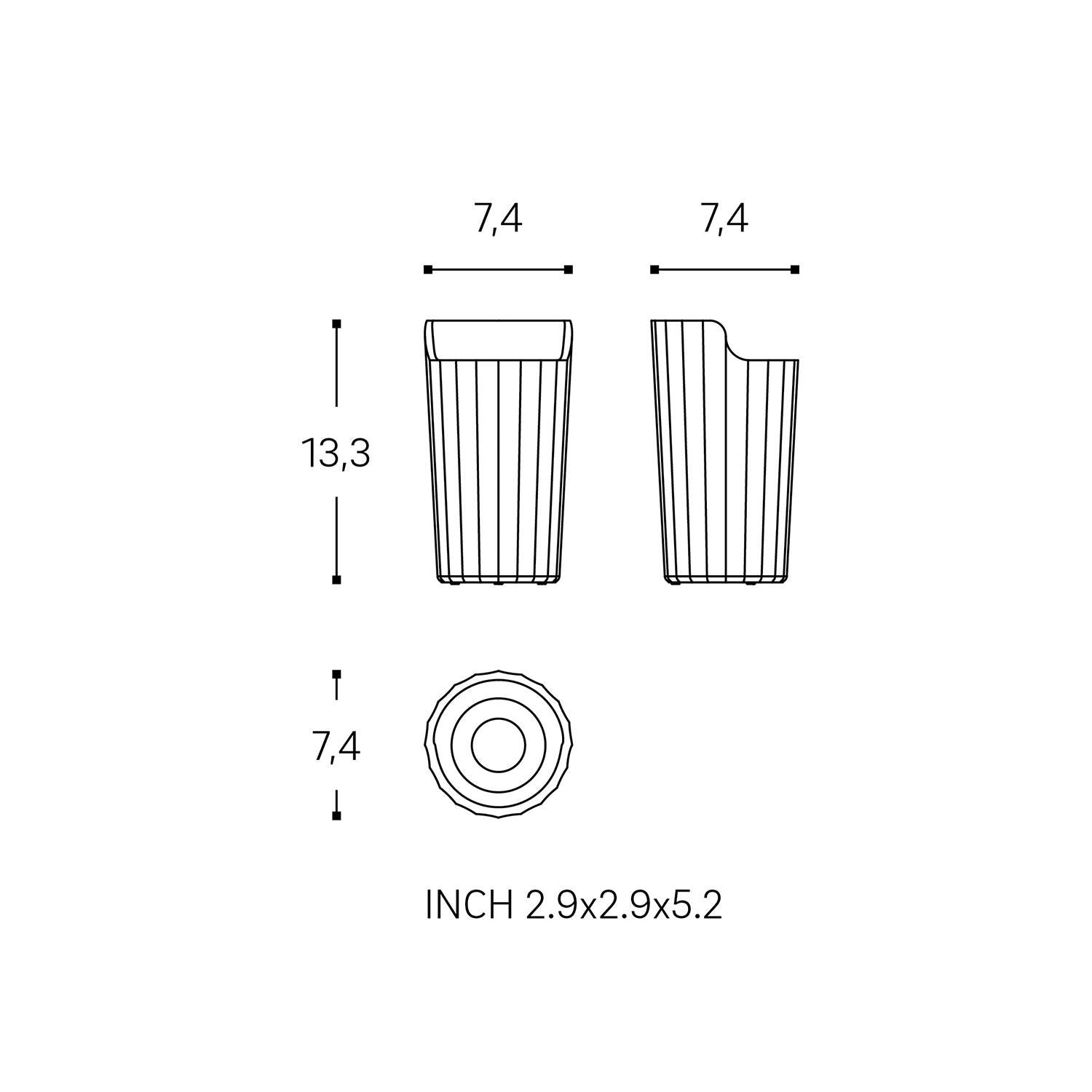 Toothbrush Holder, Bathroom Tumbler, Brown Avenir Collection