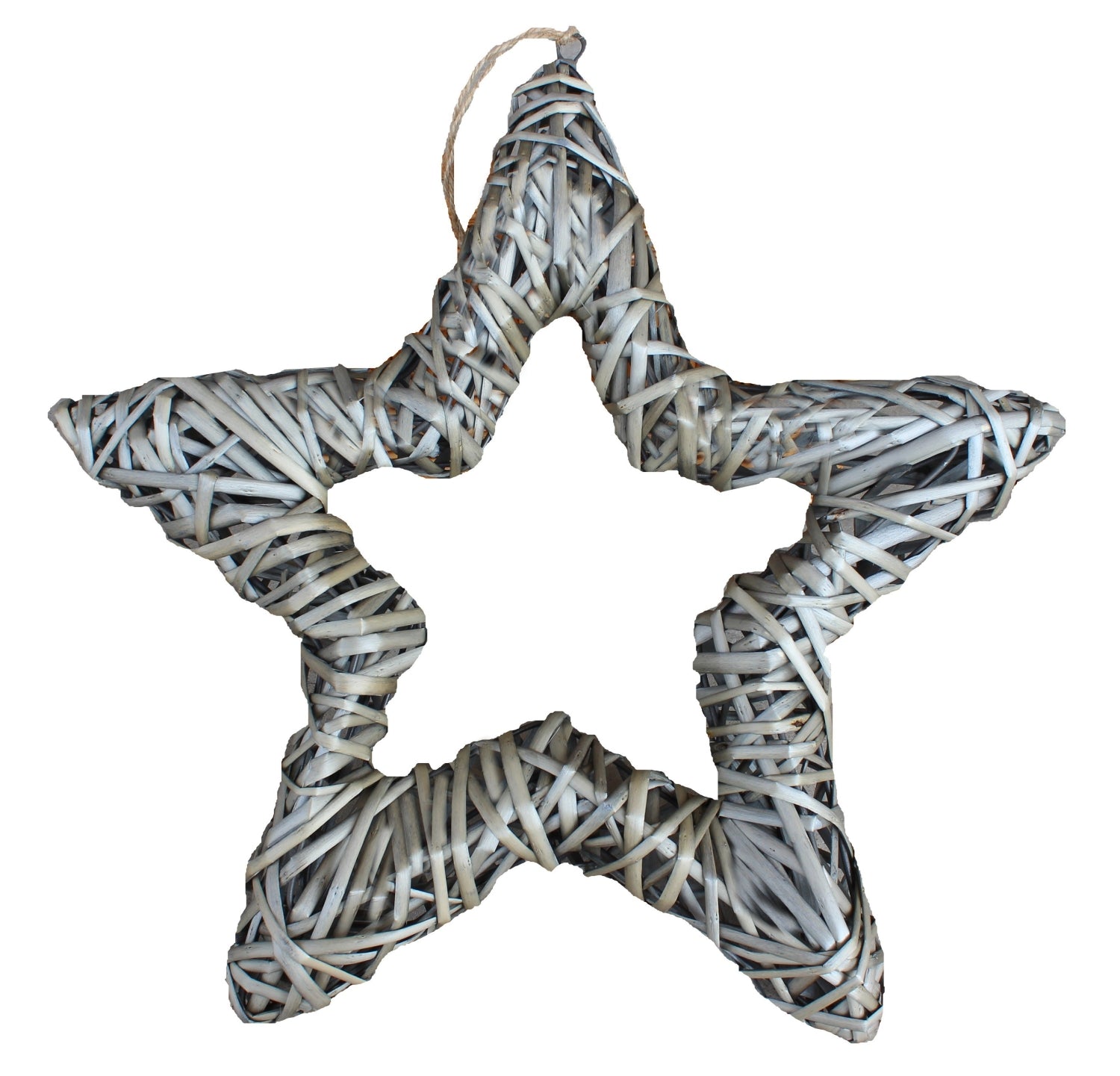 Wicker Antique Wash Open Star
