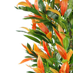 130cm  Realistic Red Robin Artificial Ficus Tree Photinia Red Green