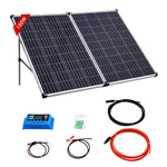 50-160W Portable Folding Solar Panel Kit | Large | Black