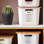 Lightweight & Durable Basket Recycled 15 Storage Box 10l, White