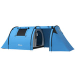 2 Room Camping Family Tent For 3-4 Man, 3000mm Waterproof | Sky Blue