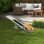 Wooden Pet Seesaw For Big Dogs With Anti-slip Surface, 180 X 30 X 30cm | White