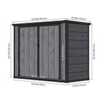 Garden Tool Bicycle Storage Shed Wood Grain Design