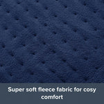 Comfort Control Heated Throw | Navy Blue