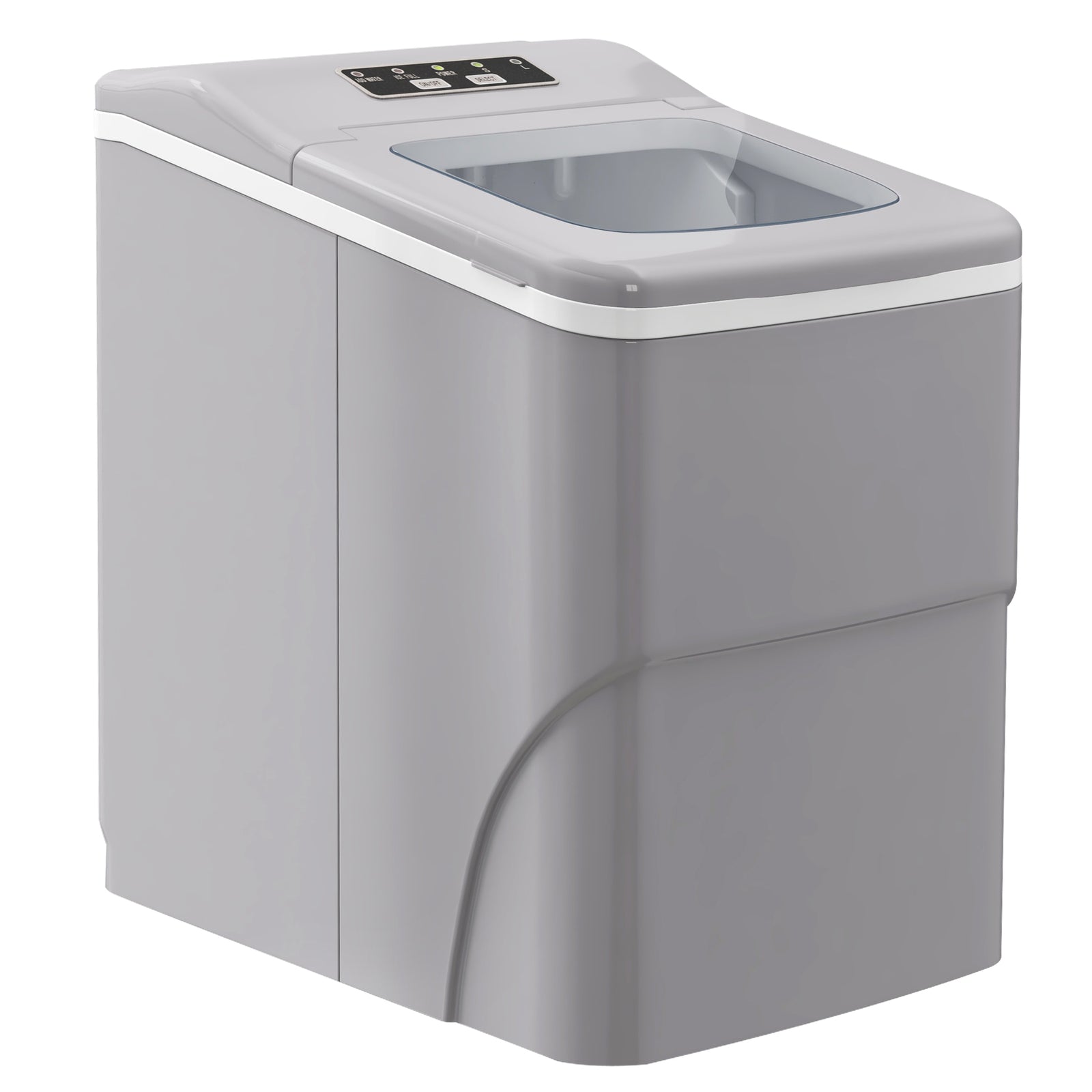 Ice Maker 12kg Per 24h Production With Scoop Basket | One Size | Silver