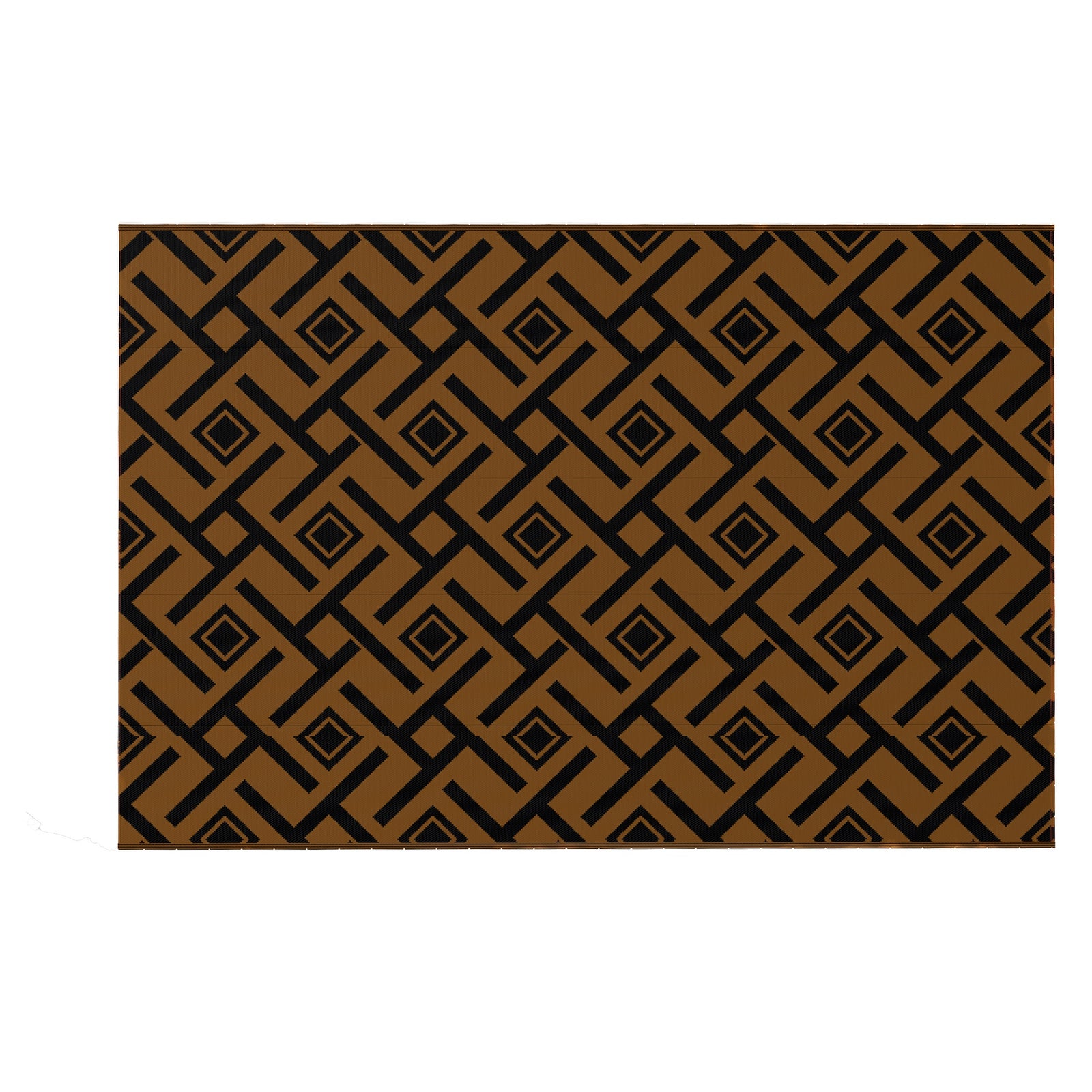 Rug W/ Led Light And Carry Bag 182x274cm Brown/black