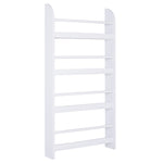 Wall Mounted Or Standing 4 Tier Wood Book Shelf Water Resist