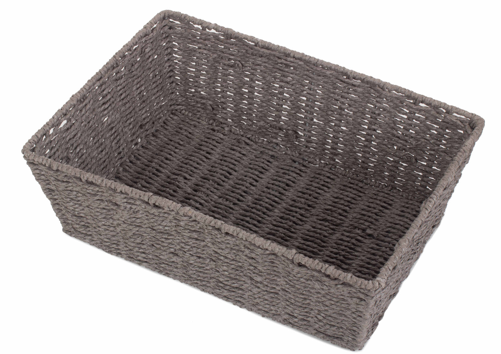 Grey Paper Rope Tray | Large | Gray