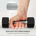 2 X 2kg Dumbbells With Non-slip Grip
