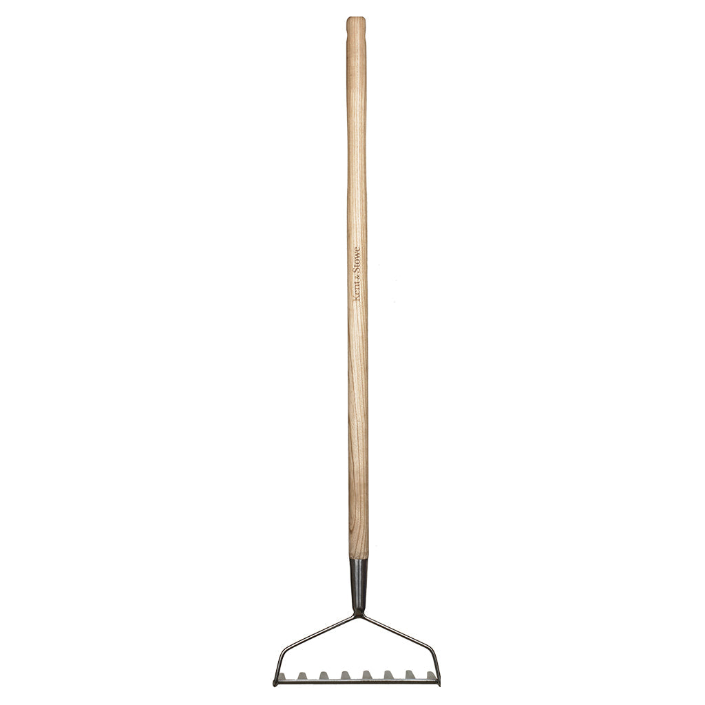 Kids Garden Rake, Stainless Steel Tines And Ash Handle