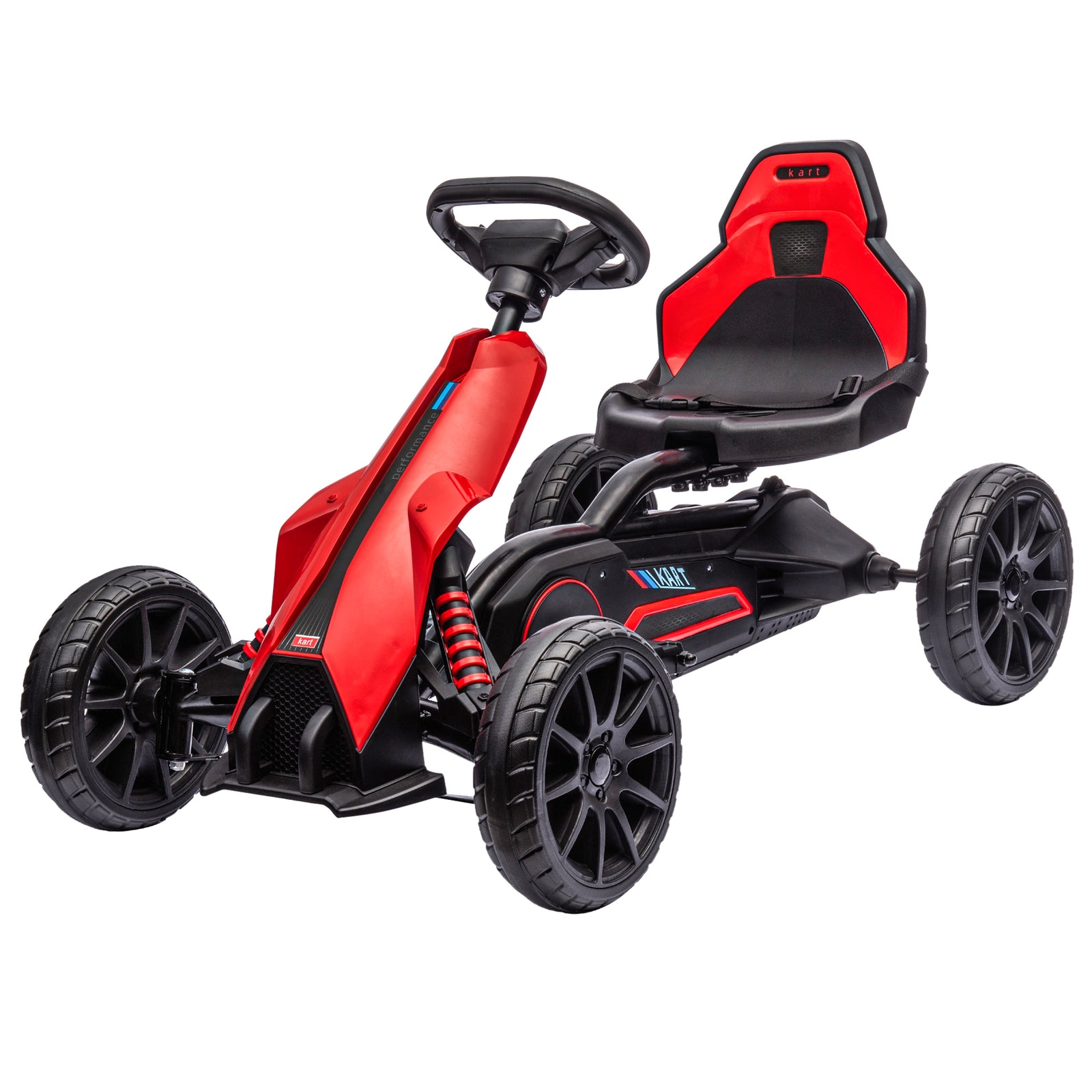 12v Electric Go Kart W/ Forward Reversing 2 Speeds For 3-8 Yrs | Red