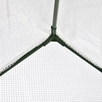 Walk-in Greenhouse W/ Steel Frame & Pe Cover