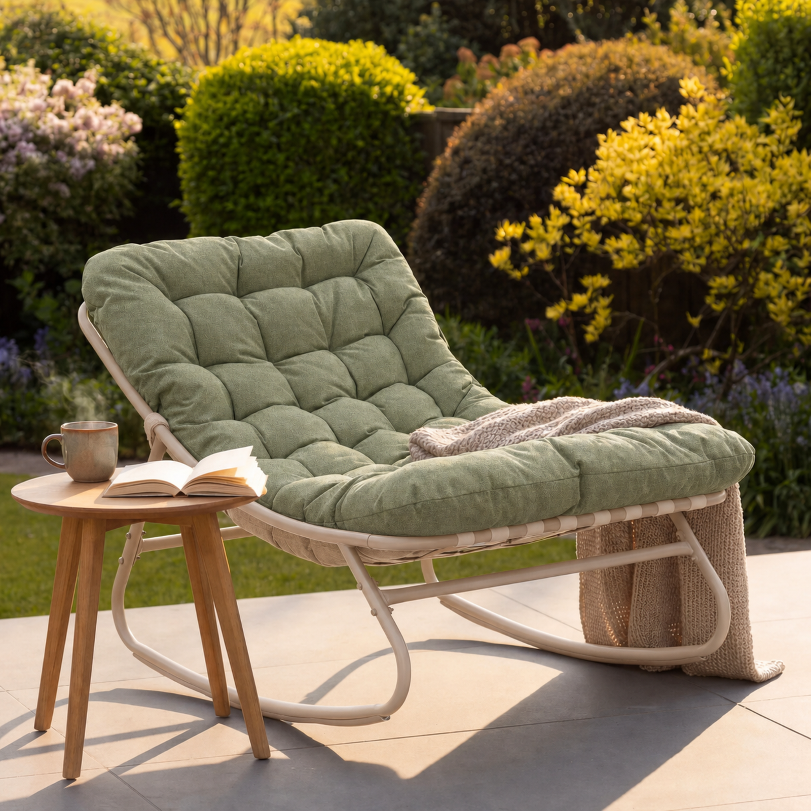 Softrock Outdoor Rocking Chair | One Size | Green