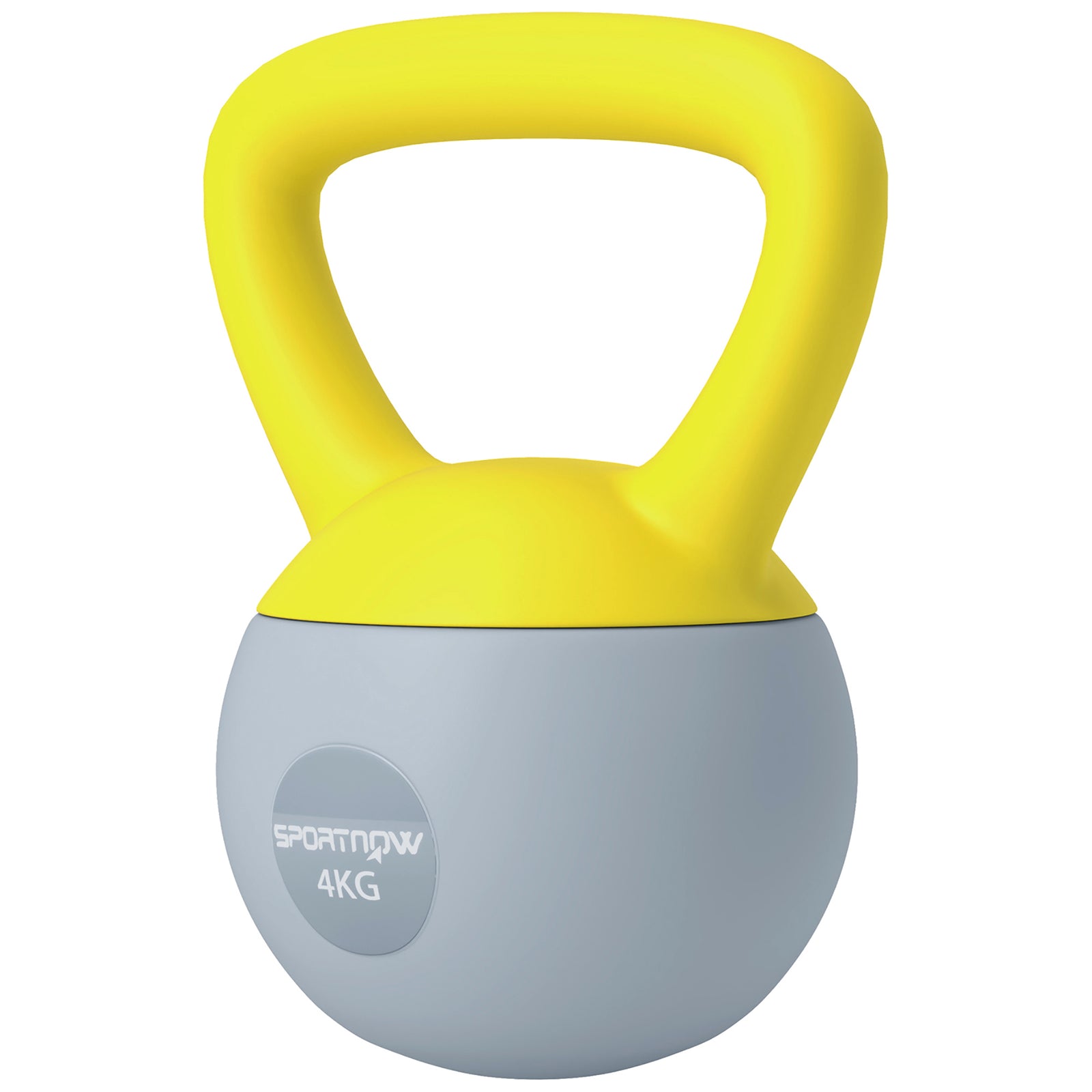 Soft Kettlebell, With Non-slip Handle,for Home Gym Strength | 4kg | Yellow