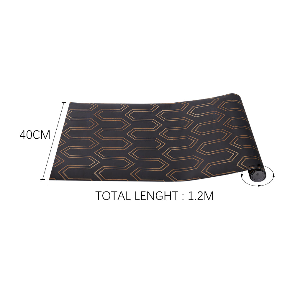 Black And Gold Geometric Wallpaper