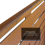 Metal Outdoor Privacy Screen 90cm X 180cm - Slats | 180cm x 90cm | Rust