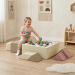 AIYAPLAY 9 Pieces Soft Play Sets With Tangram Play, Removable Cover