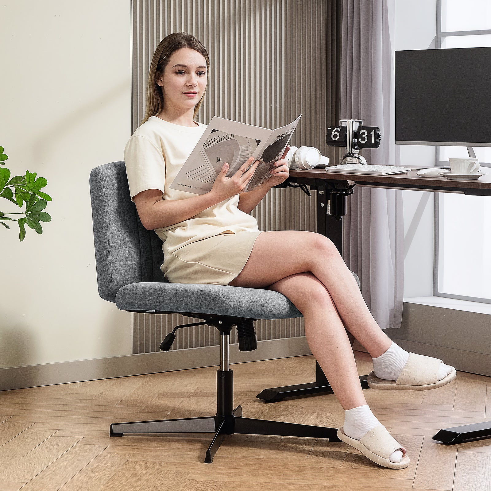 Office Chair, Tilt Function | Grey
