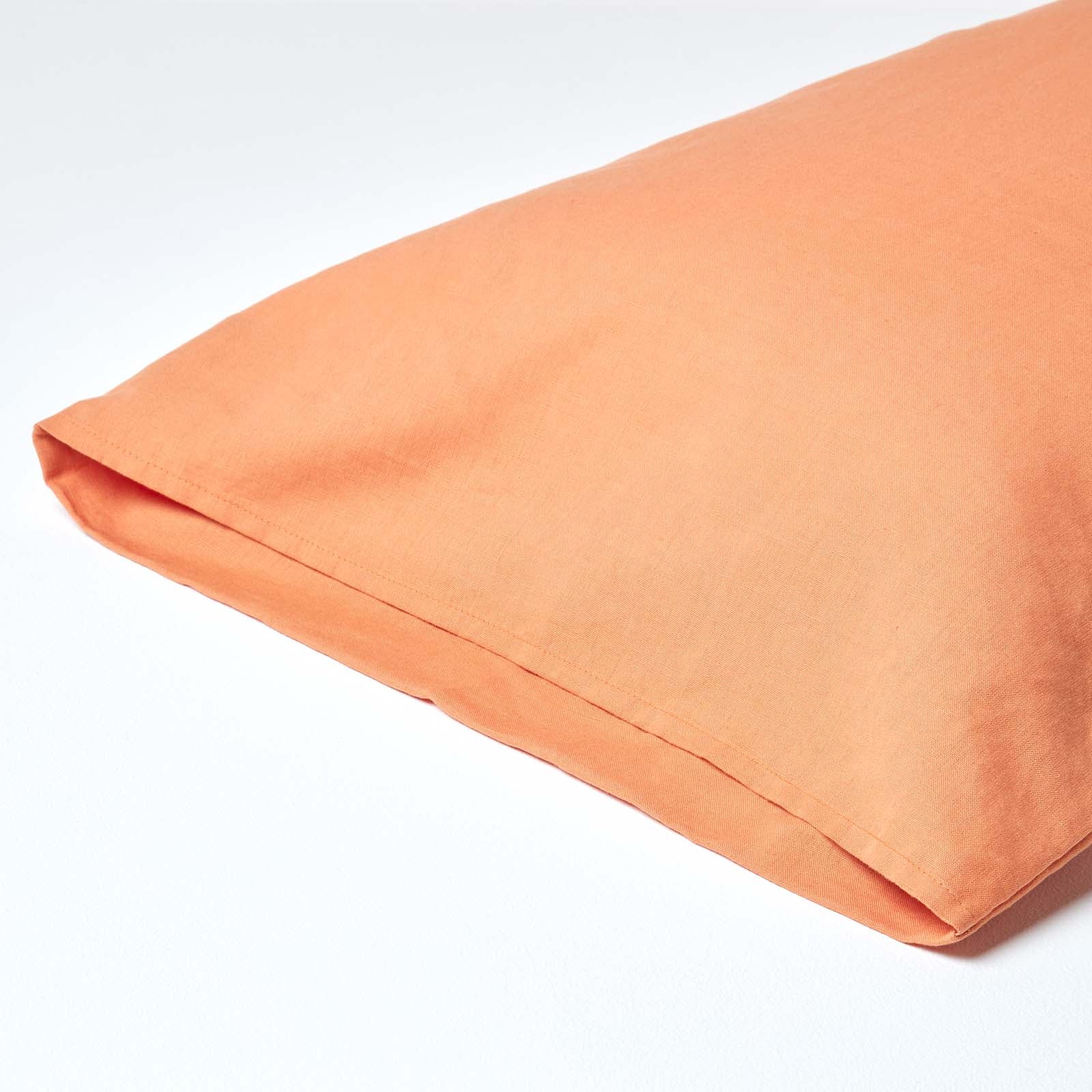 Linen Housewife Pillowcase | King Pillow Case | Burnt Orange