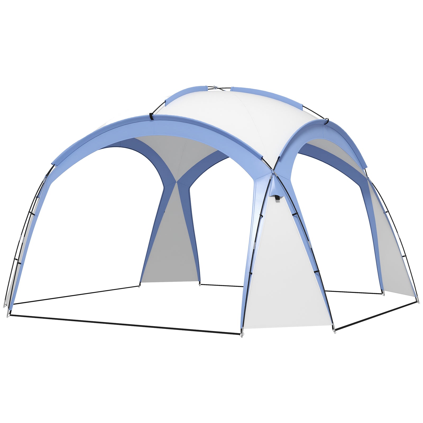 Outdoor Gazebo Event Dome Shelter Party Tent For Garden 3.5 x 3.5m | Light Blue