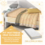 Rabbit Design Toddler Bed Frame, For Ages 3-6 Years, 143 X 74 X 75cm - White | White