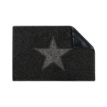 Star Medium Doormat With Coloured Star | Medium | Black